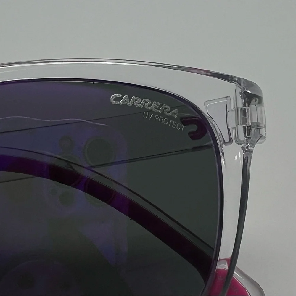 CARRERA 8054/900 Sunglasses Pink Arms NWOT UV Protection Cat 3 52mm Hard‎ Case